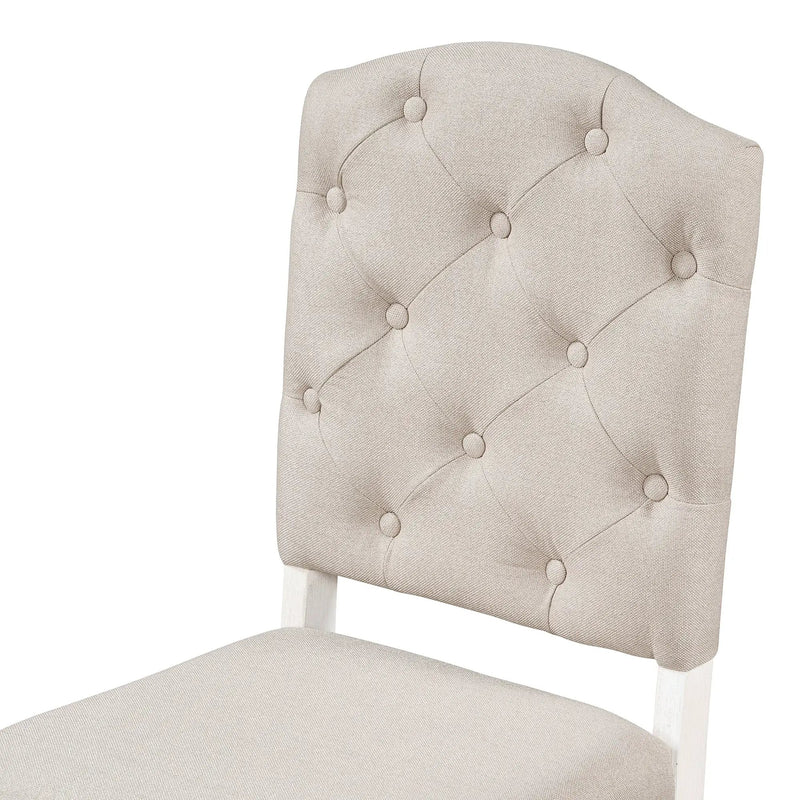 TREXM Retro Style Dining Chair Set with 4 Upholstered Chairs by HouseOfZazla