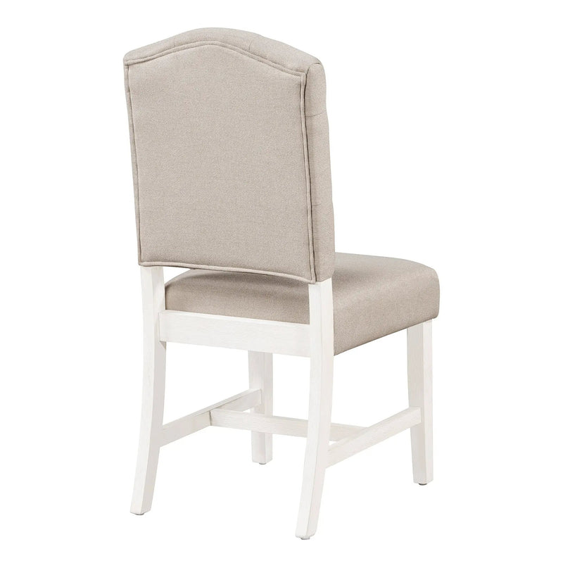 TREXM Retro Style Dining Chair Set with 4 Upholstered Chairs by HouseOfZazla