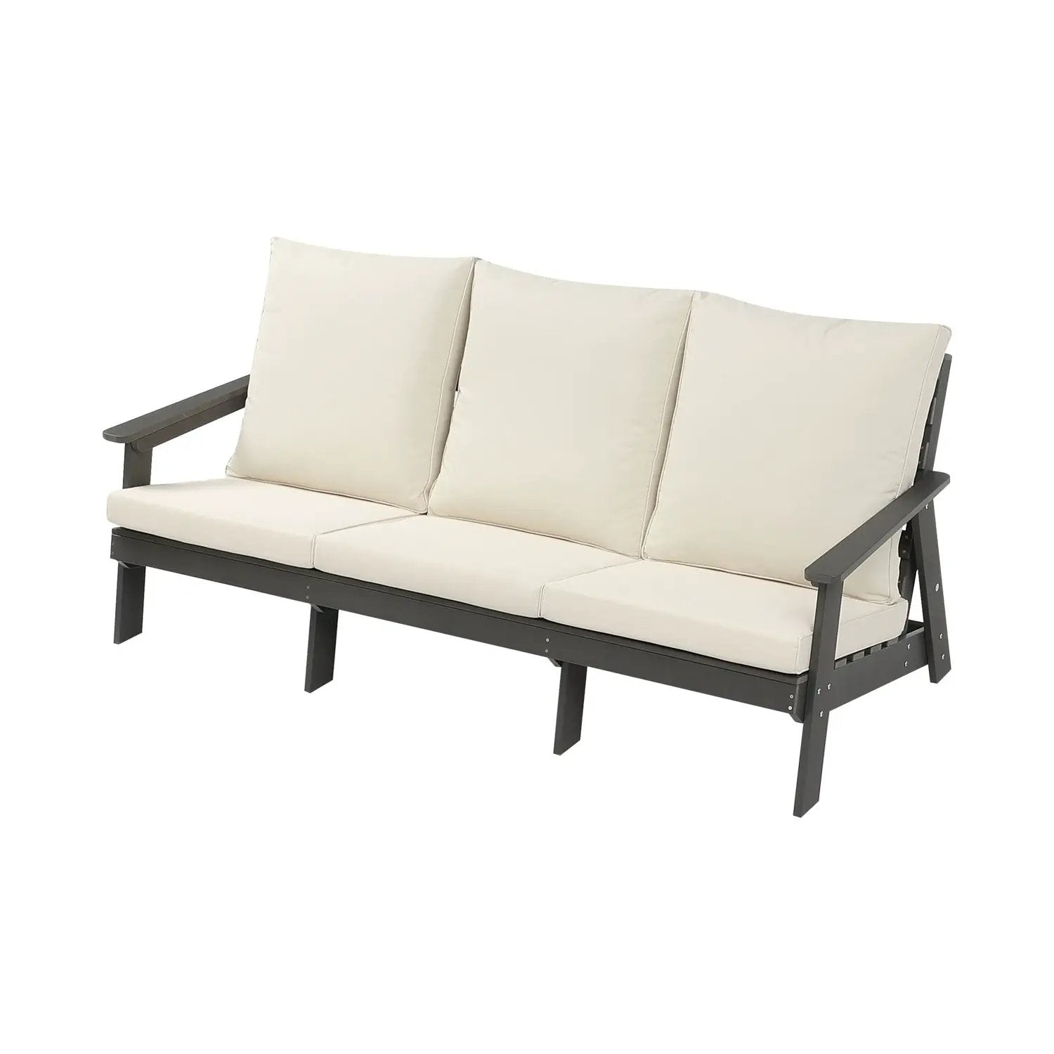 HIPS 3 Seater Outdoor Garden Sofa with Cushion by HouseOfZazla
