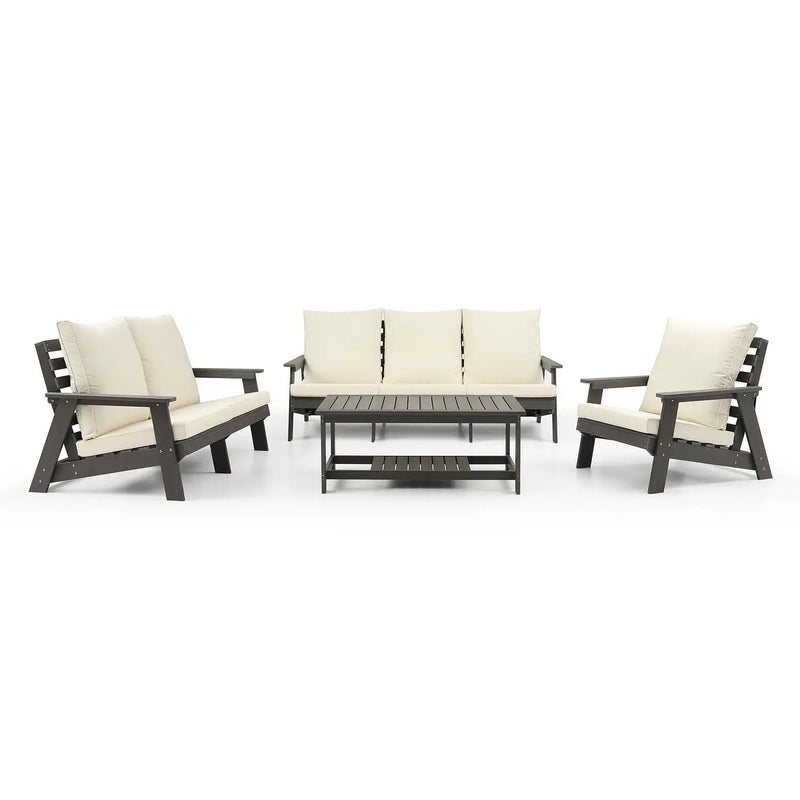 HIPS 3 Seater Outdoor Garden Sofa with Cushion by HouseOfZazla