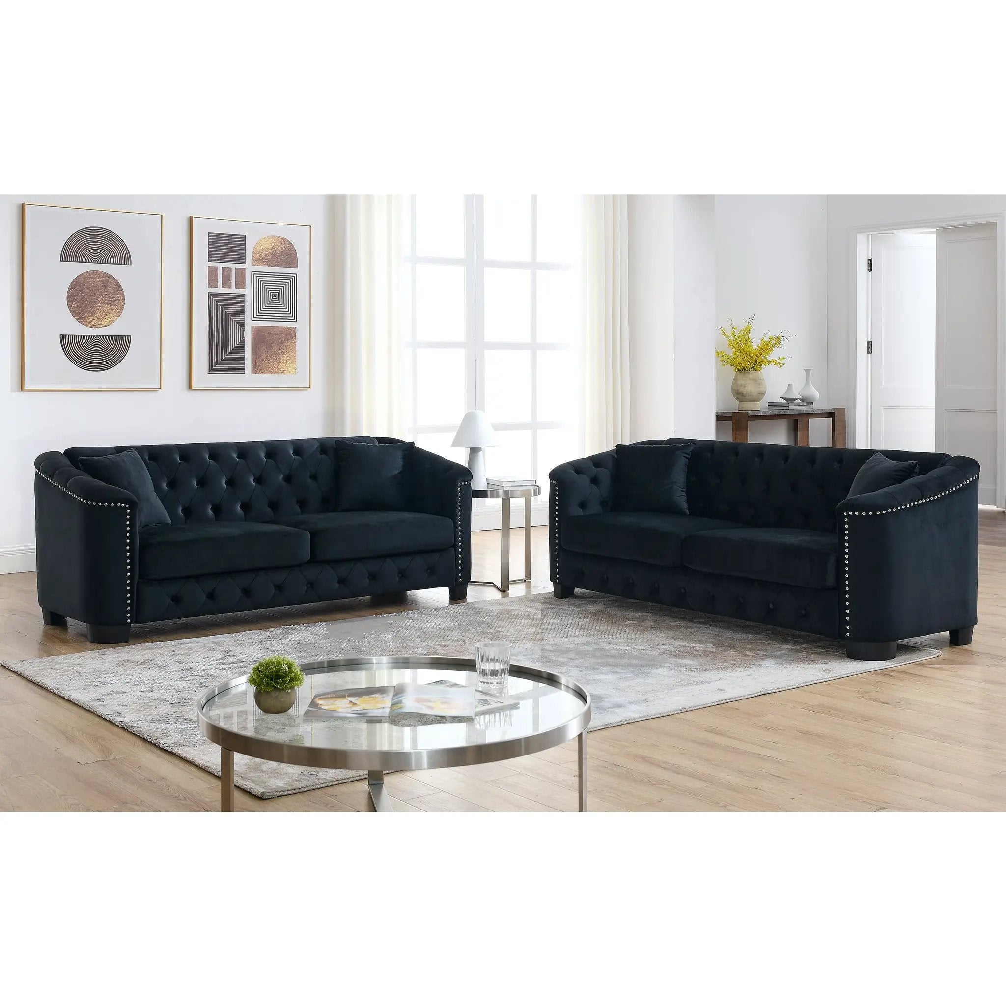 Velvet Chelsfield Sofa Set by HouseOfZazla