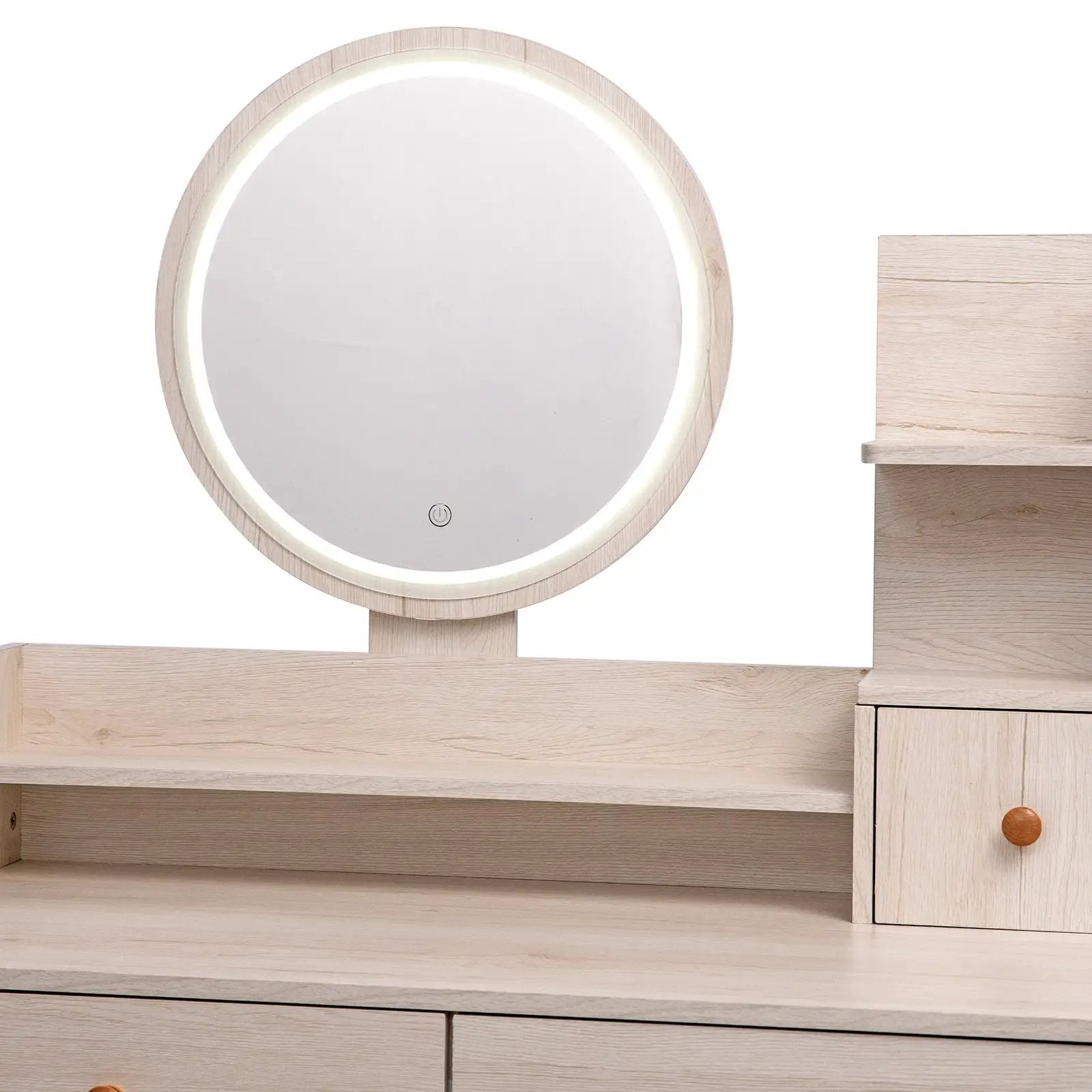 CRAZY ELF Stylish Vanity Table + Cushioned Stool by HouseOfZazla