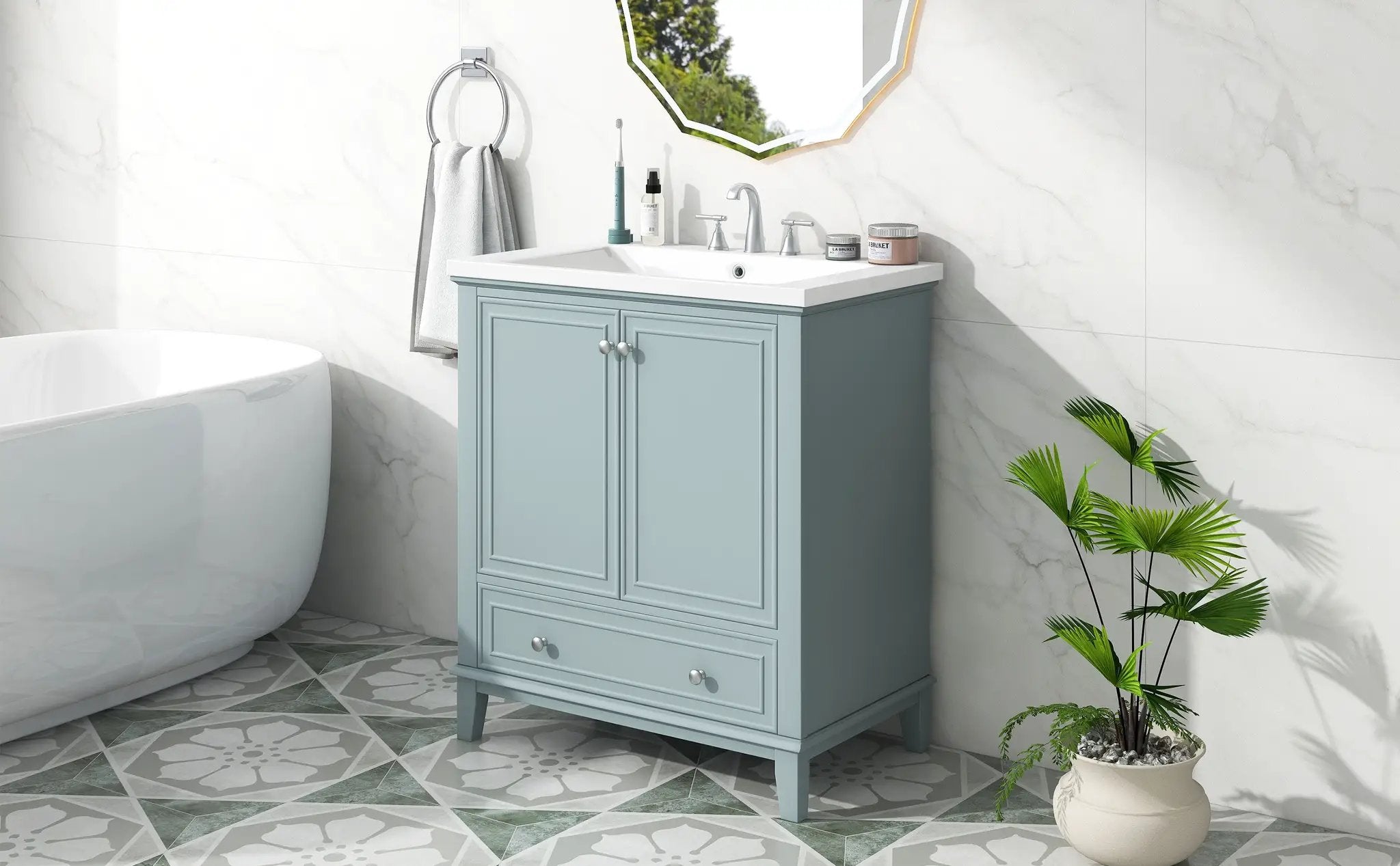 30" Bathroom Vanity With Sink Combo by HouseOfZazla