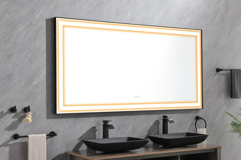 72 in. W x 36 in. H Bathroom Mirror by HouseOfZazla