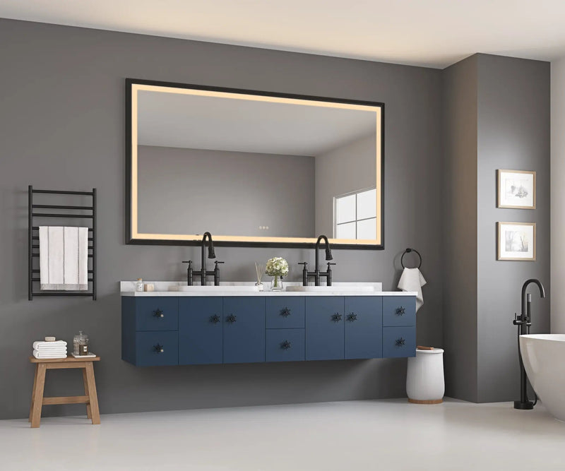 Oversized Rectangular Bathroom Mirror by HouseOfZazla