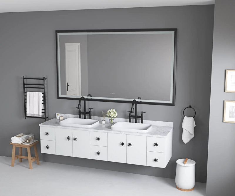 Oversized Rectangular Bathroom Mirror by HouseOfZazla