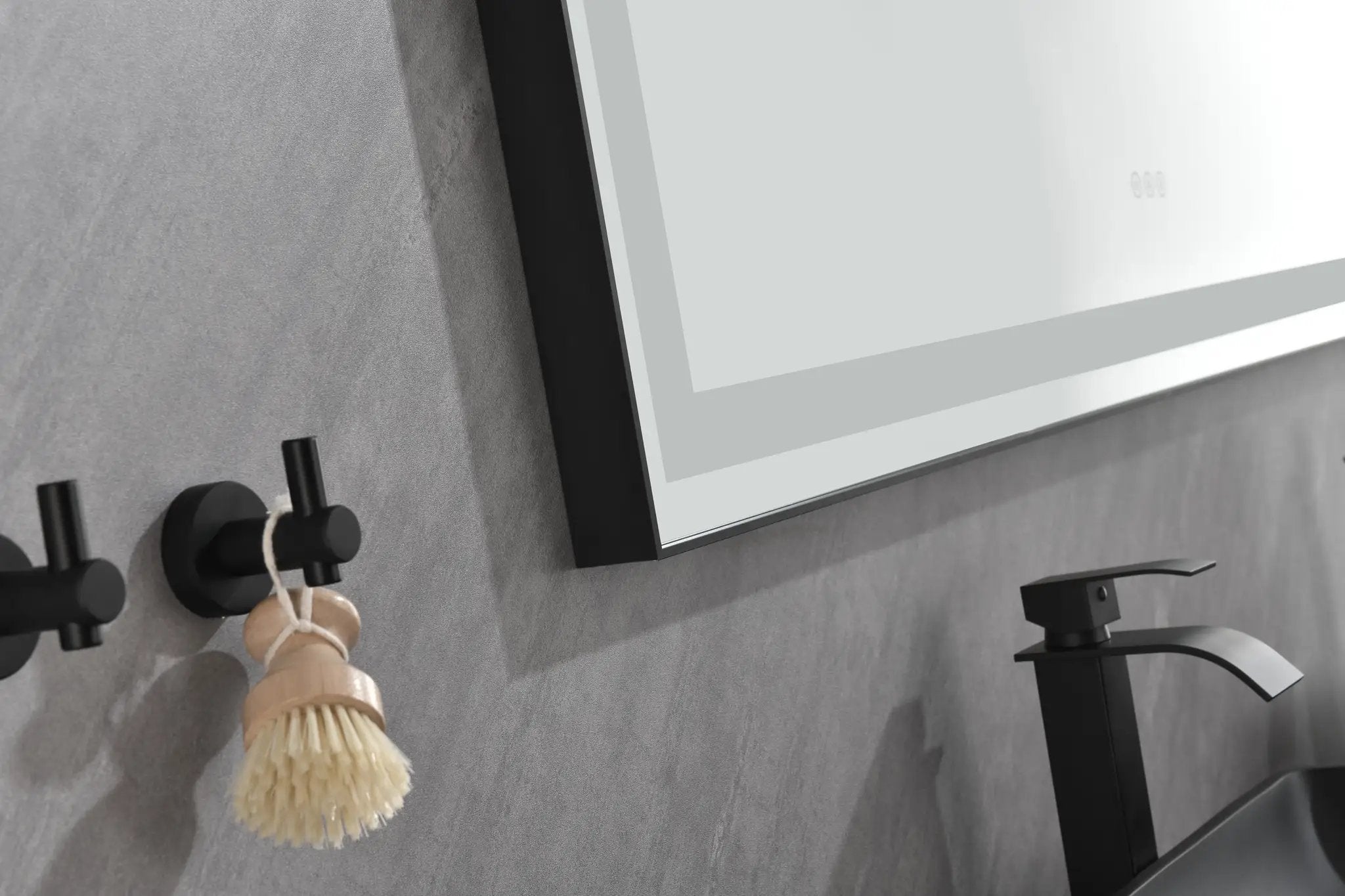 Framed LED Single Bathroom Vanity Mirror by HouseOfZazla