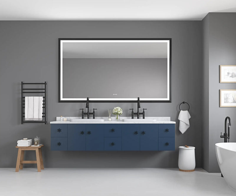 Oversized Rectangular Bathroom Mirror by HouseOfZazla