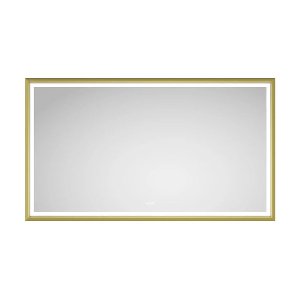 Oversized Rectangular Framed LED Mirror