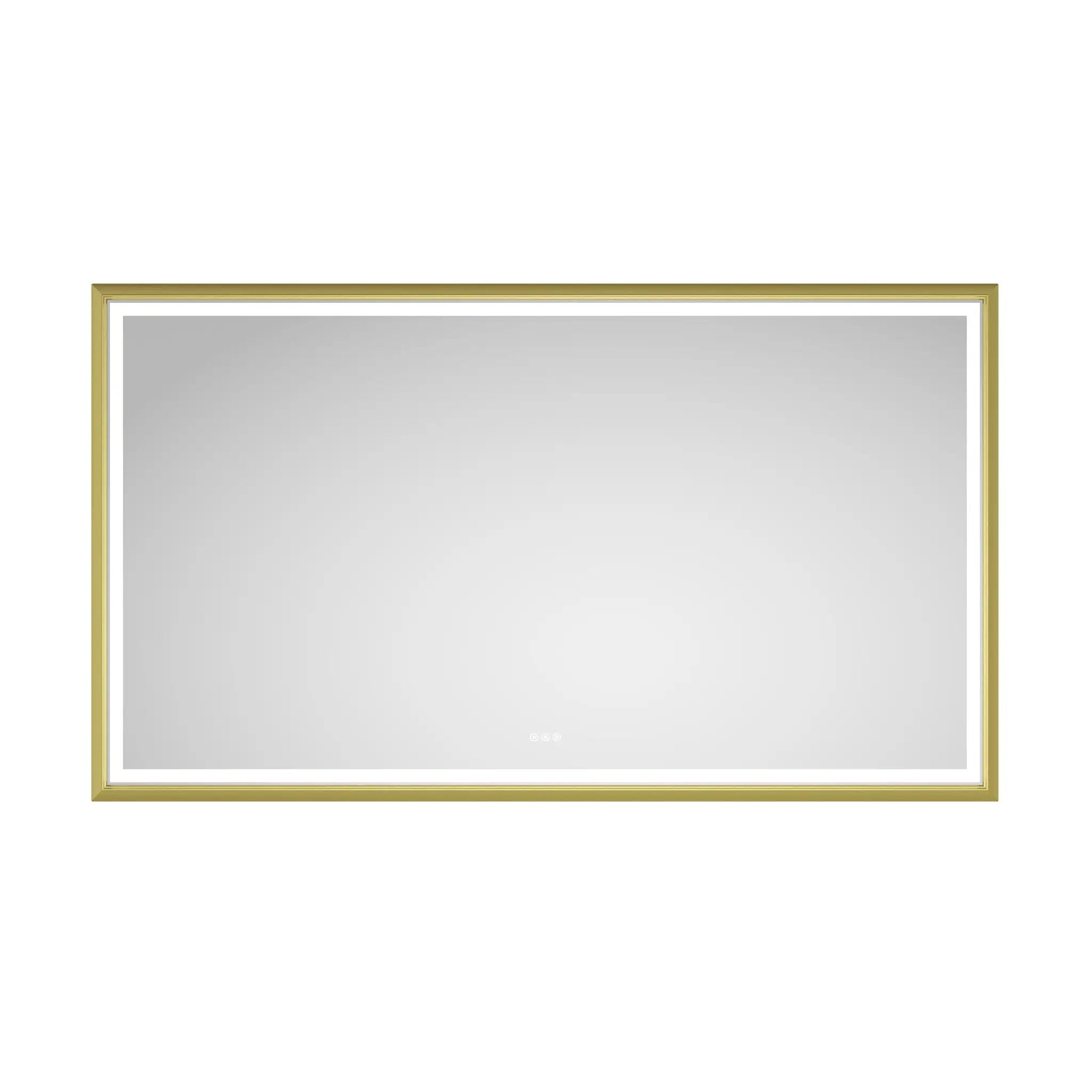 Oversized Rectangular Framed LED Mirror by HouseOfZazla