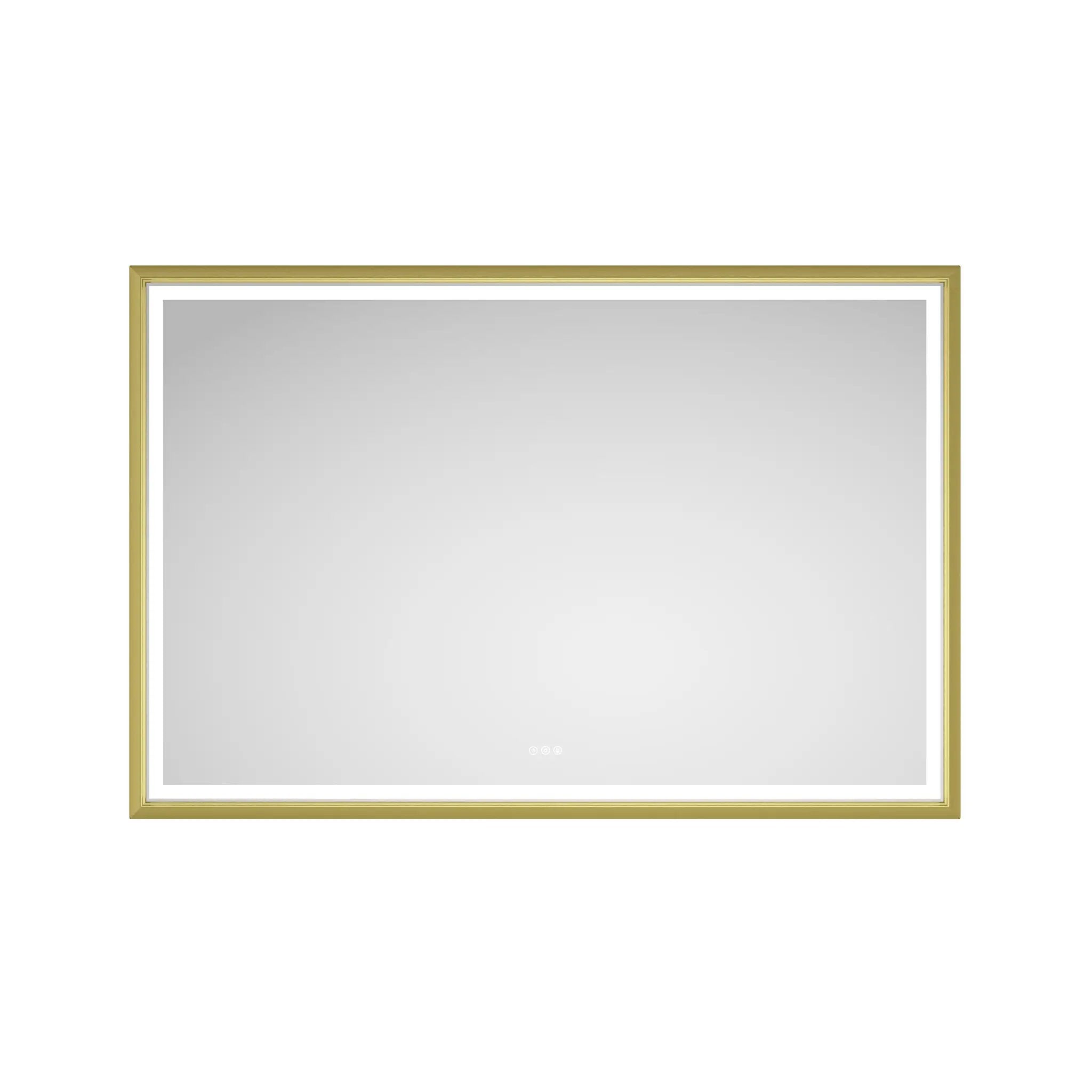Oversized Rectangular Framed LED Mirror by HouseOfZazla