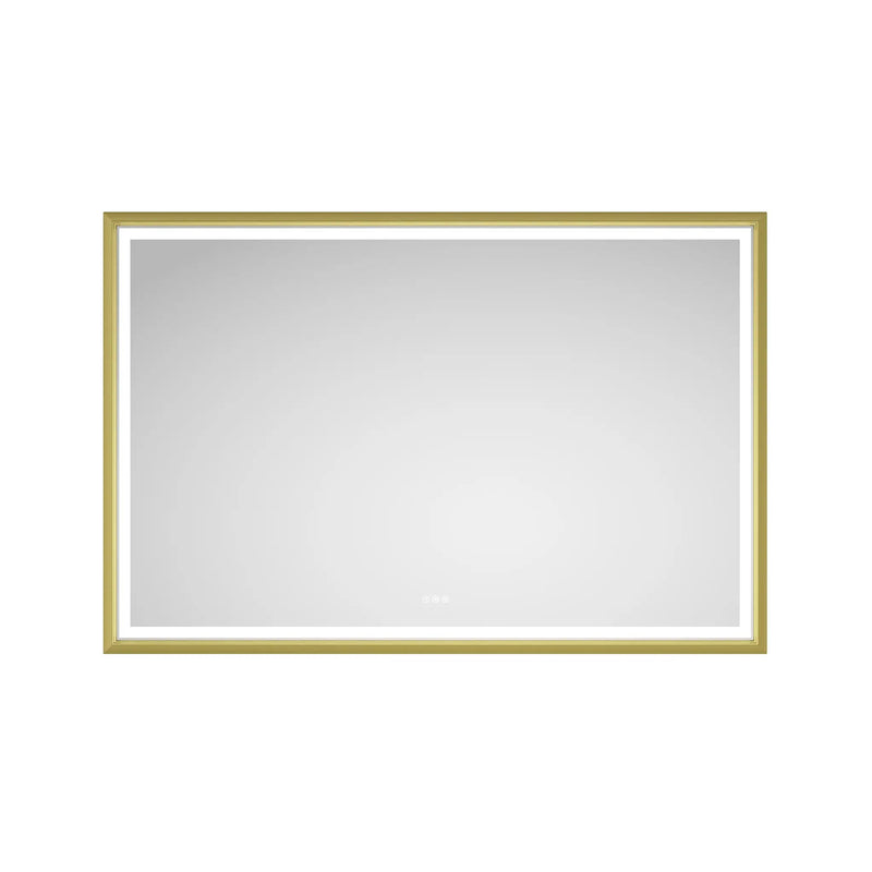 Oversized Rectangular Framed LED Mirror by HouseOfZazla