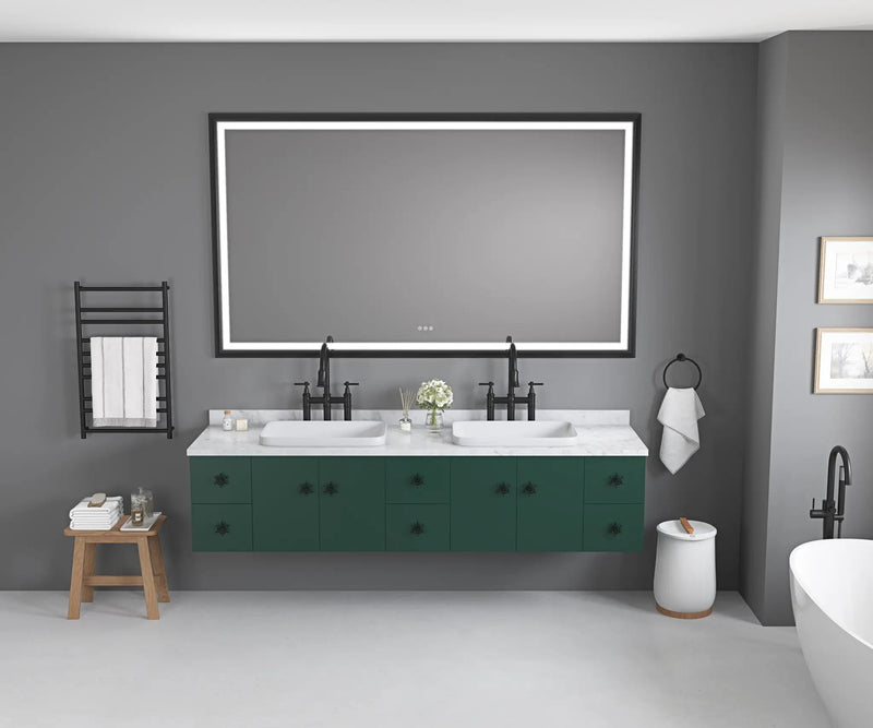 Oversized Rectangular Bathroom Mirror by HouseOfZazla