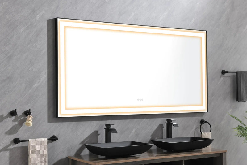 72 in. W x 36 in. H Bathroom Mirror by HouseOfZazla