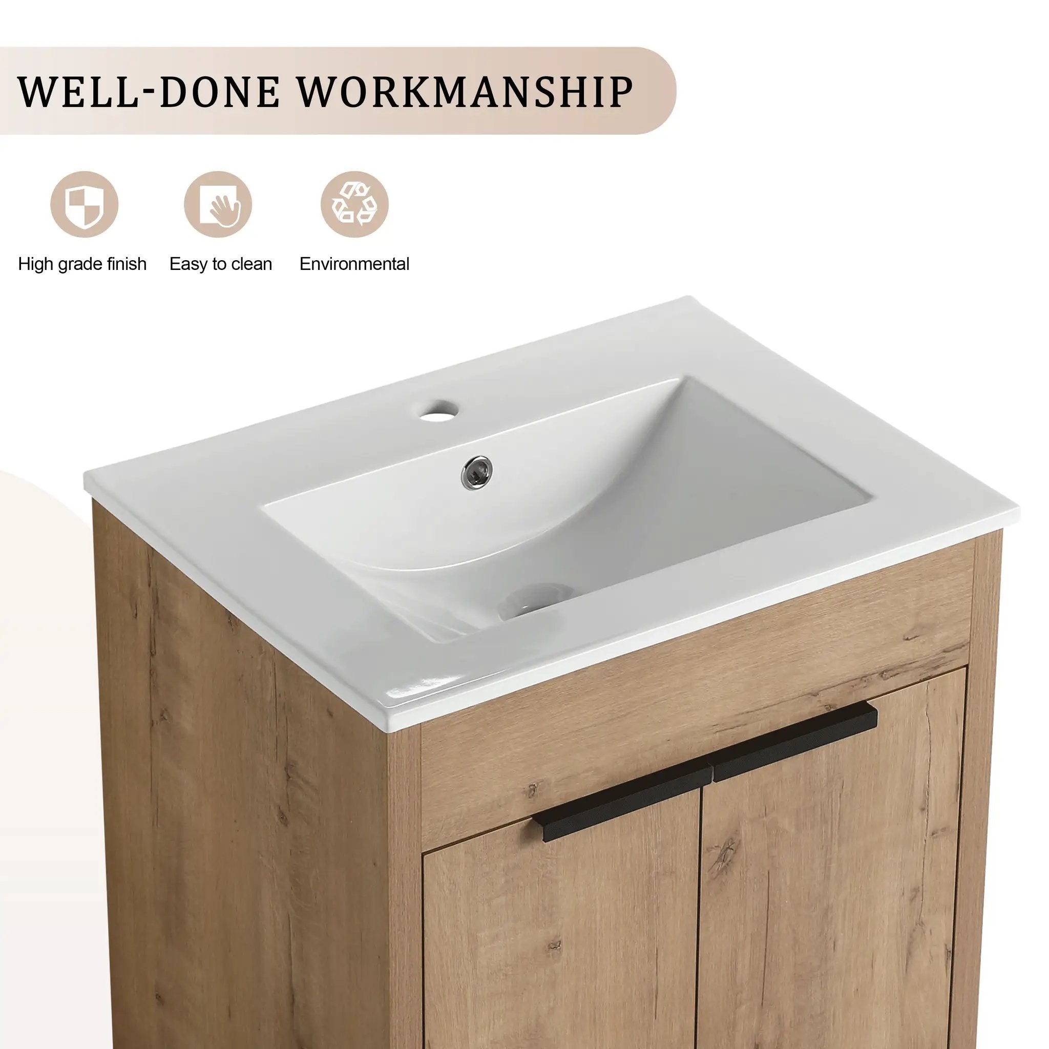 24" Freestanding Bathroom Vanity by HouseOfZazla