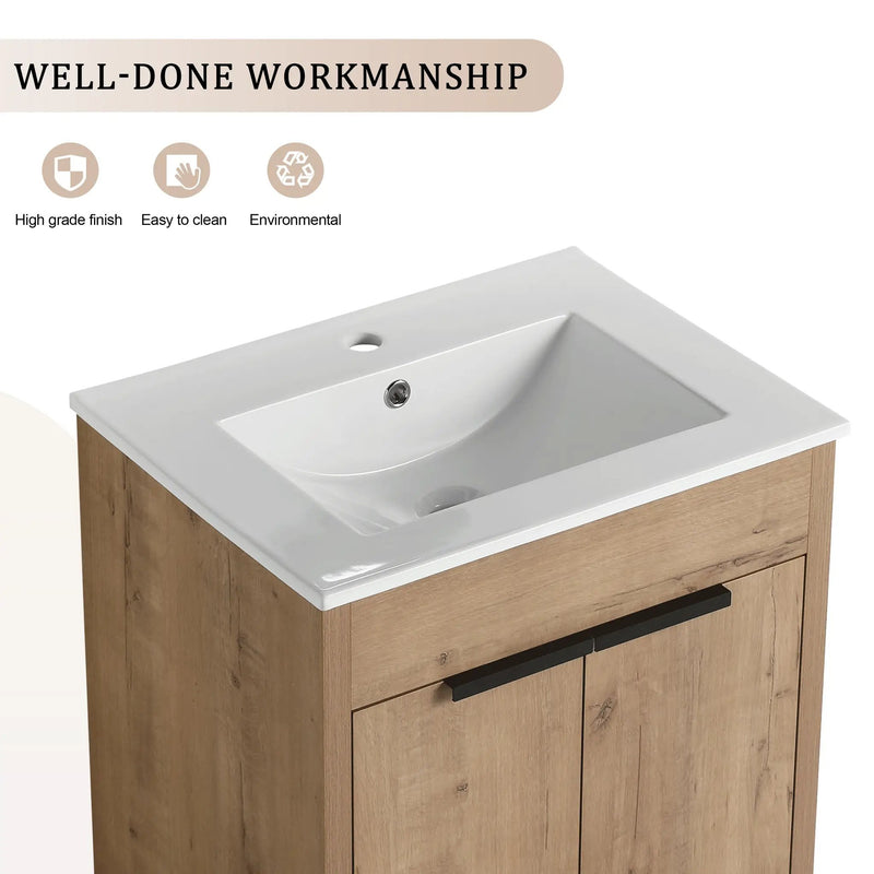 24" Freestanding Bathroom Vanity by HouseOfZazla