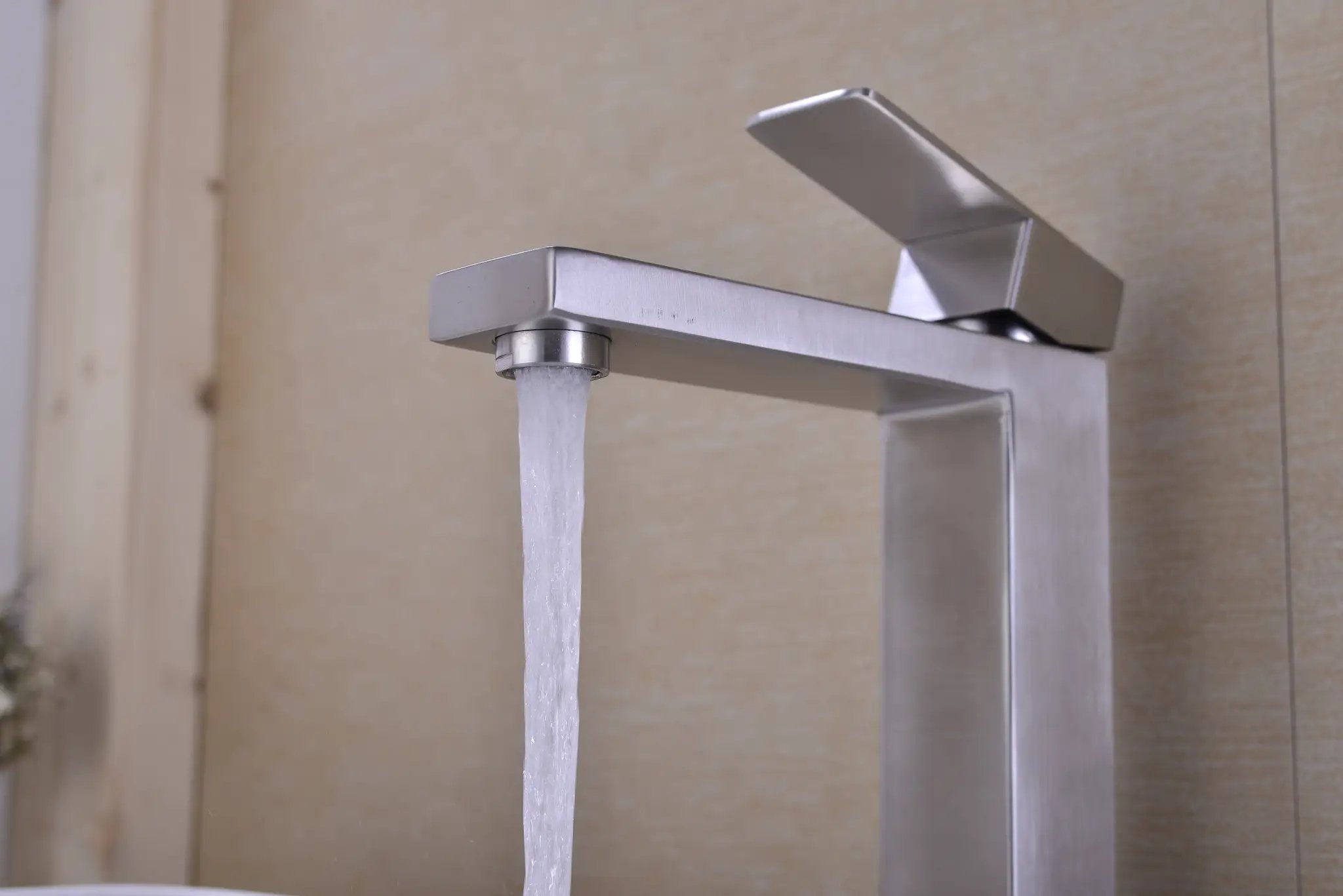 Single Handle Sink Brushed Nickel Vanity Bathroom Faucet by HouseOfZazla