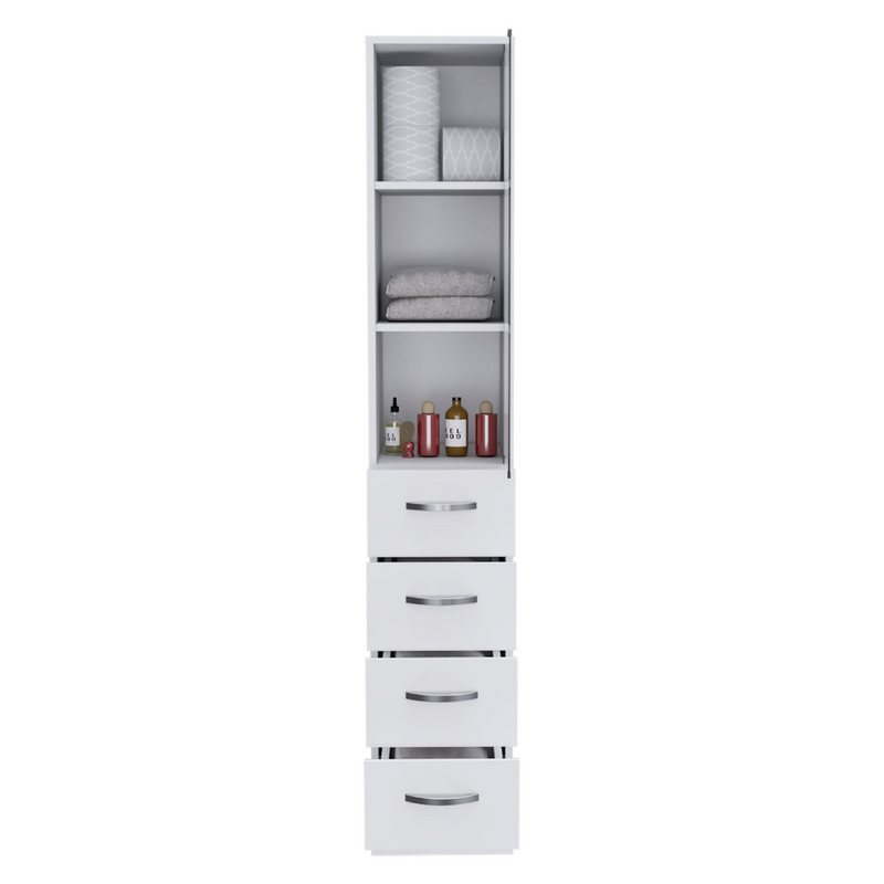 Linen Cabinet Artic, Three Shelves, Single Door by HouseOfZazla