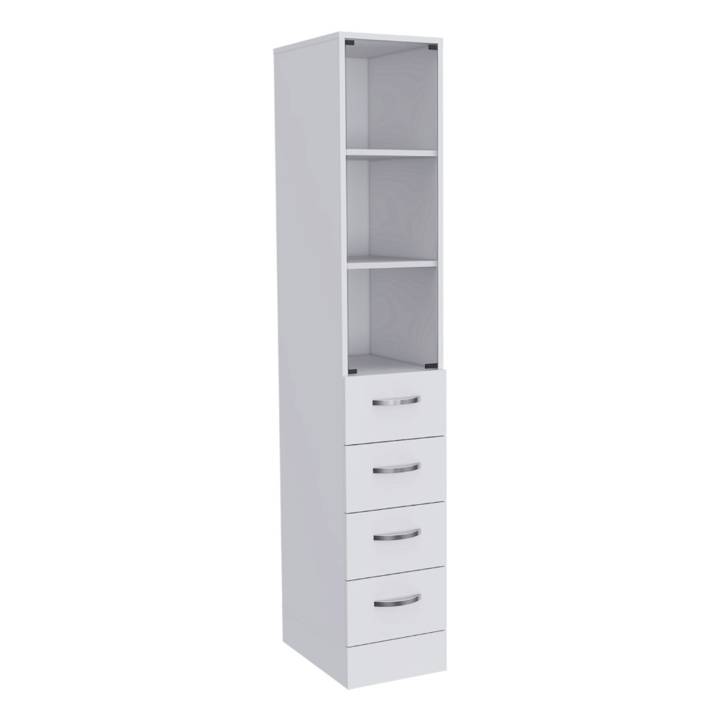 Linen Cabinet Artic, Three Shelves, Single Door by HouseOfZazla