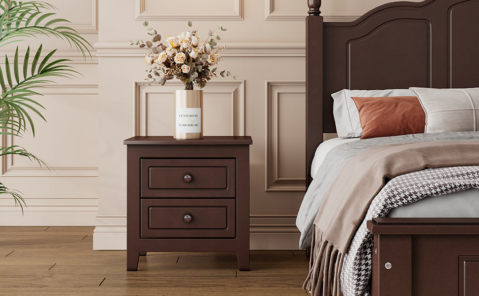 2-Drawer Nightstand for Bedroom by HouseOfZazla