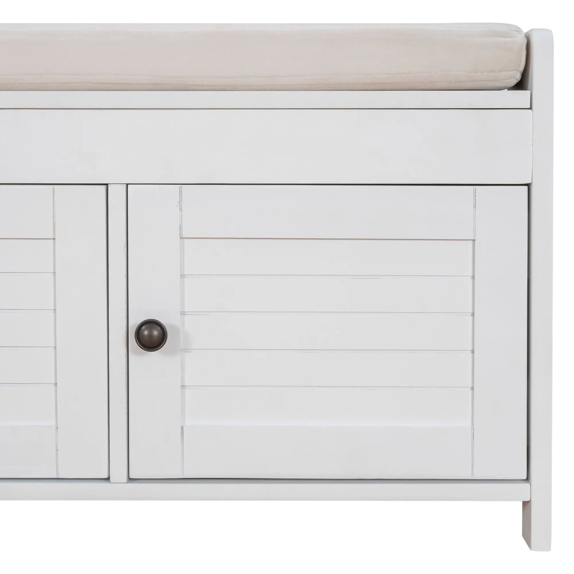 TREXM Storage Bench with 3 Shutter-shaped Doors by HouseOfZazla