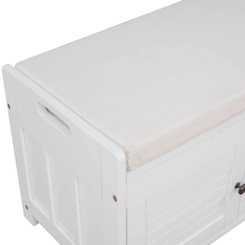 TREXM Storage Bench with 3 Shutter-shaped Doors by HouseOfZazla