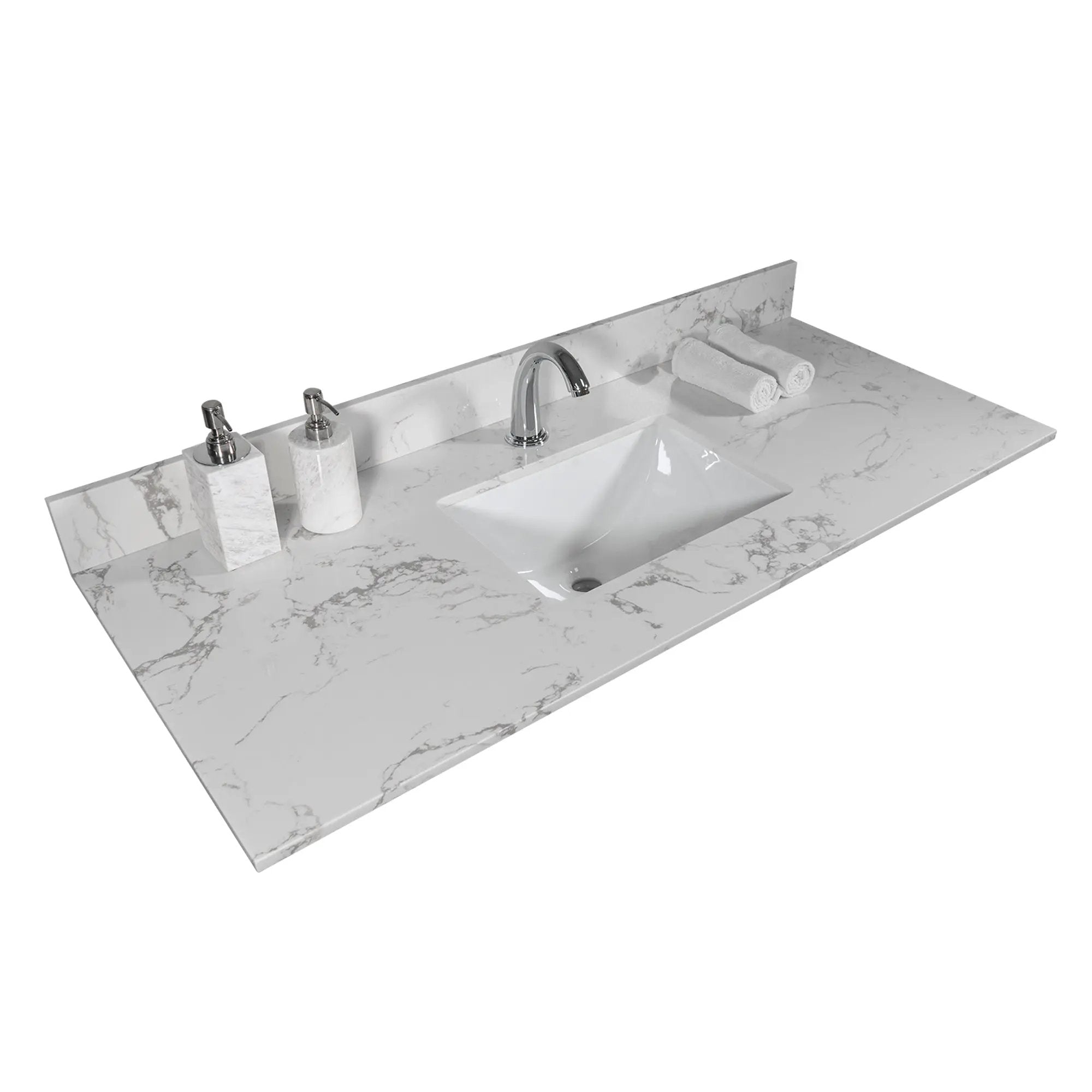 Montary 43x22 Inch Bathroom Stone Vanity Top by HouseOfZazla