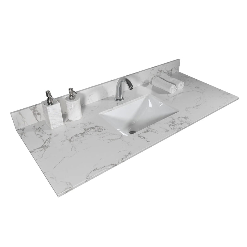 Montary 43x22 Inch Bathroom Stone Vanity Top by HouseOfZazla