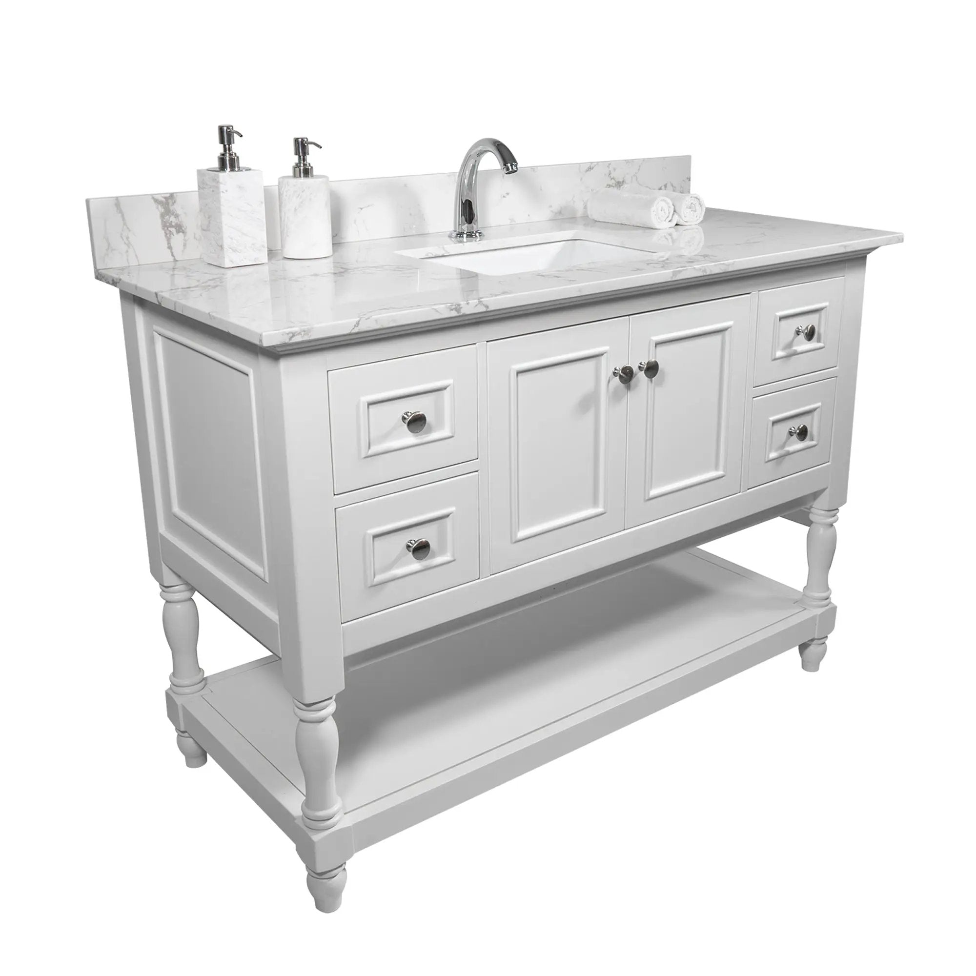 Montary 43x22 Inch Bathroom Stone Vanity Top by HouseOfZazla