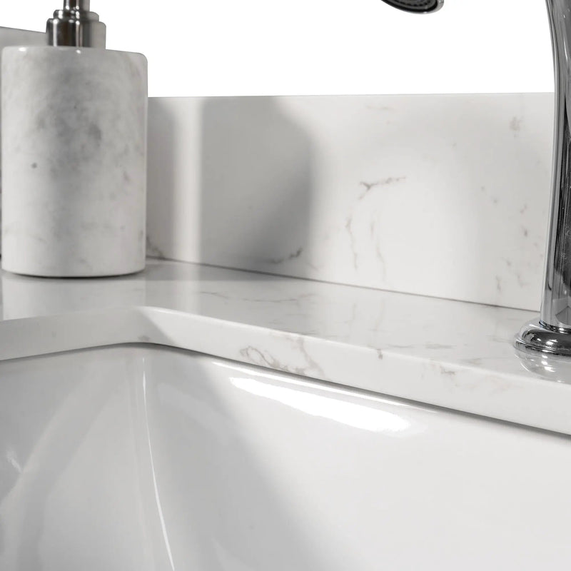 Montary 43x22 Inch Bathroom Stone Vanity Top by HouseOfZazla
