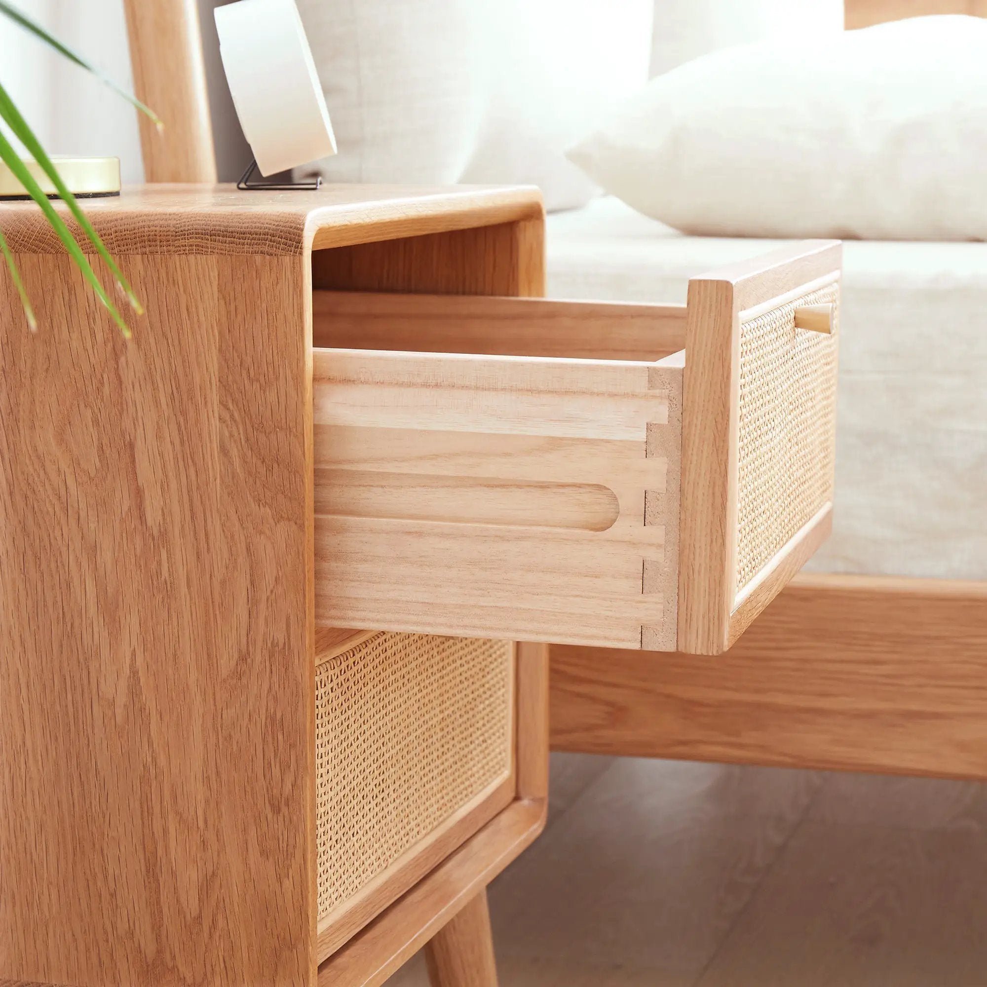 Pure Solid Wood Bedside Cabinet by HouseOfZazla