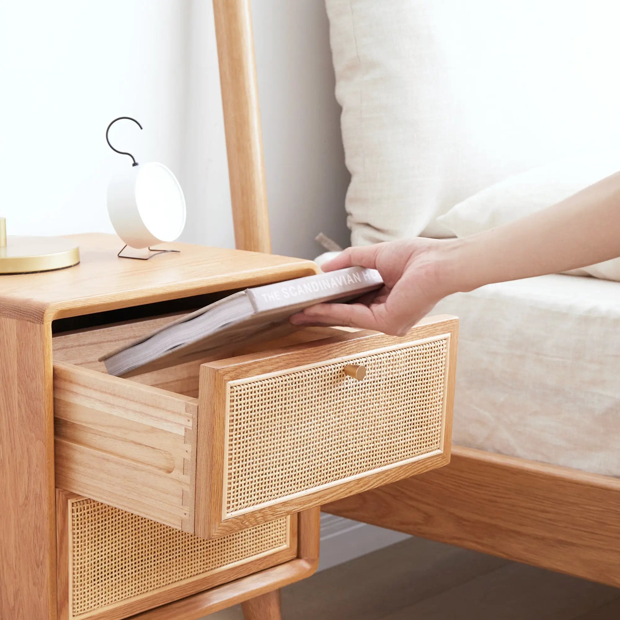 Pure Solid Wood Bedside Cabinet by HouseOfZazla