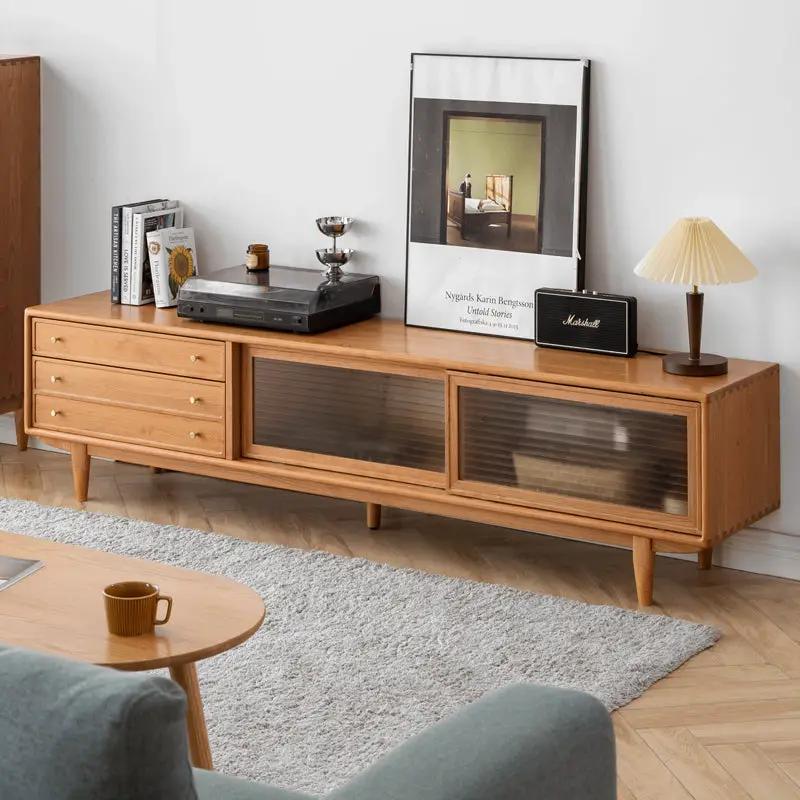 North America FAS Grade Solid Cherry Wood TV Cabinet by HouseOfZazla