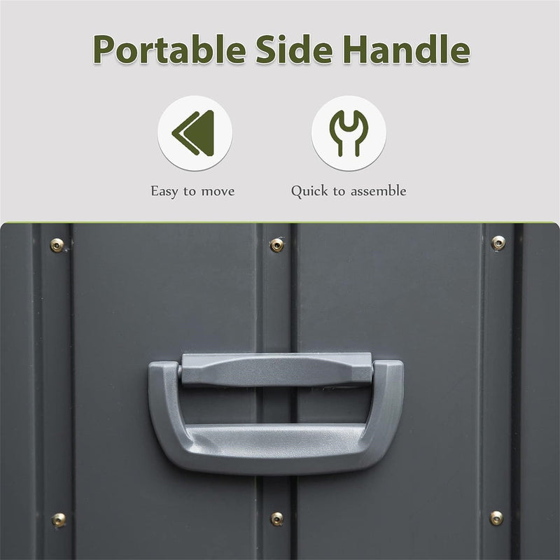 160 Gallon Outdoor Storage Deck Box Waterproof, Large Patio Storage Bin by HouseOfZazla