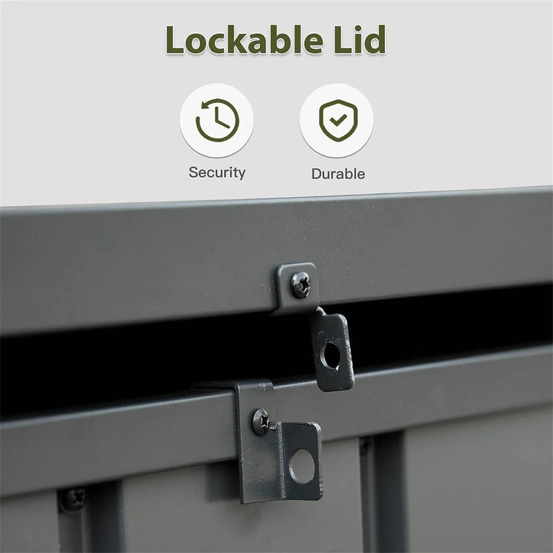 150 Gallon Outdoor Storage Deck Box - Waterproof and Lockable by HouseOfZazla