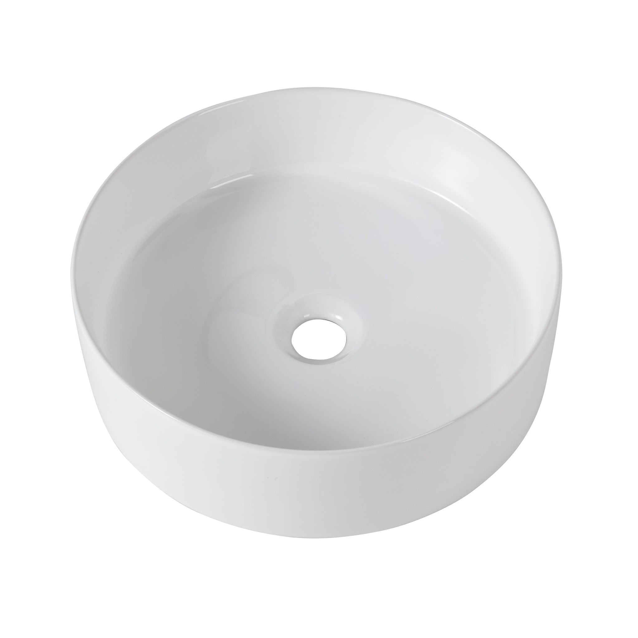 Ceramic Round Above Counter Bathroom Vessel Sink by HouseOfZazla