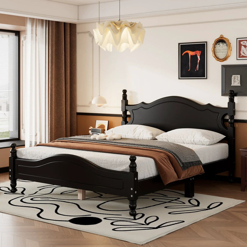 Queen Size Wood Platform Bed Frame by HouseOfZazla