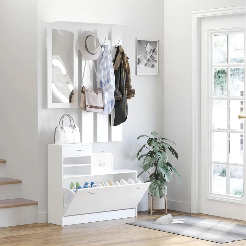 Combination Model Gate Cabinet with Shoe Cabinet & Hang Shelf by HouseOfZazla