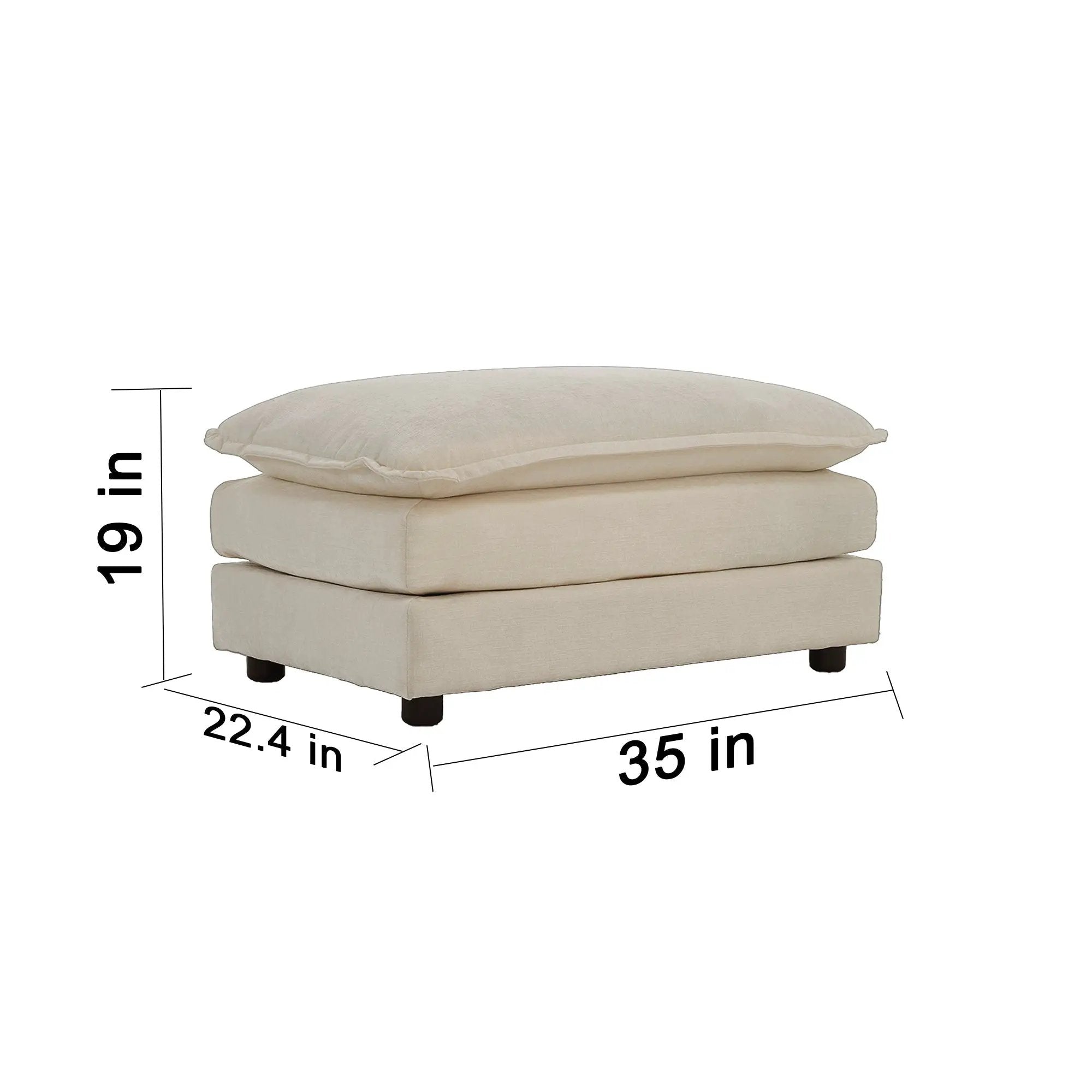Comfort U Shaped Couch with Reversible Chaise by HouseOfZazla