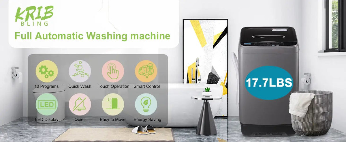Portable Washing Machine with Imbalance Adjustment by HouseOfZazla