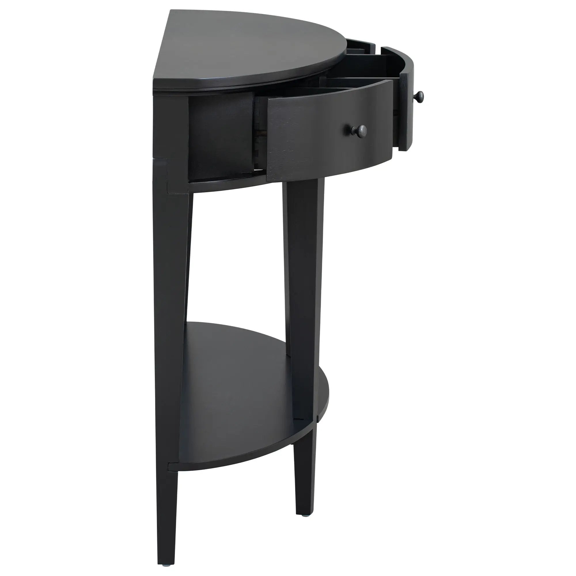 U-Style Modern Curved Console Table with 3 Drawers by HouseOfZazla