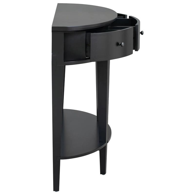 U-Style Modern Curved Console Table with 3 Drawers by HouseOfZazla