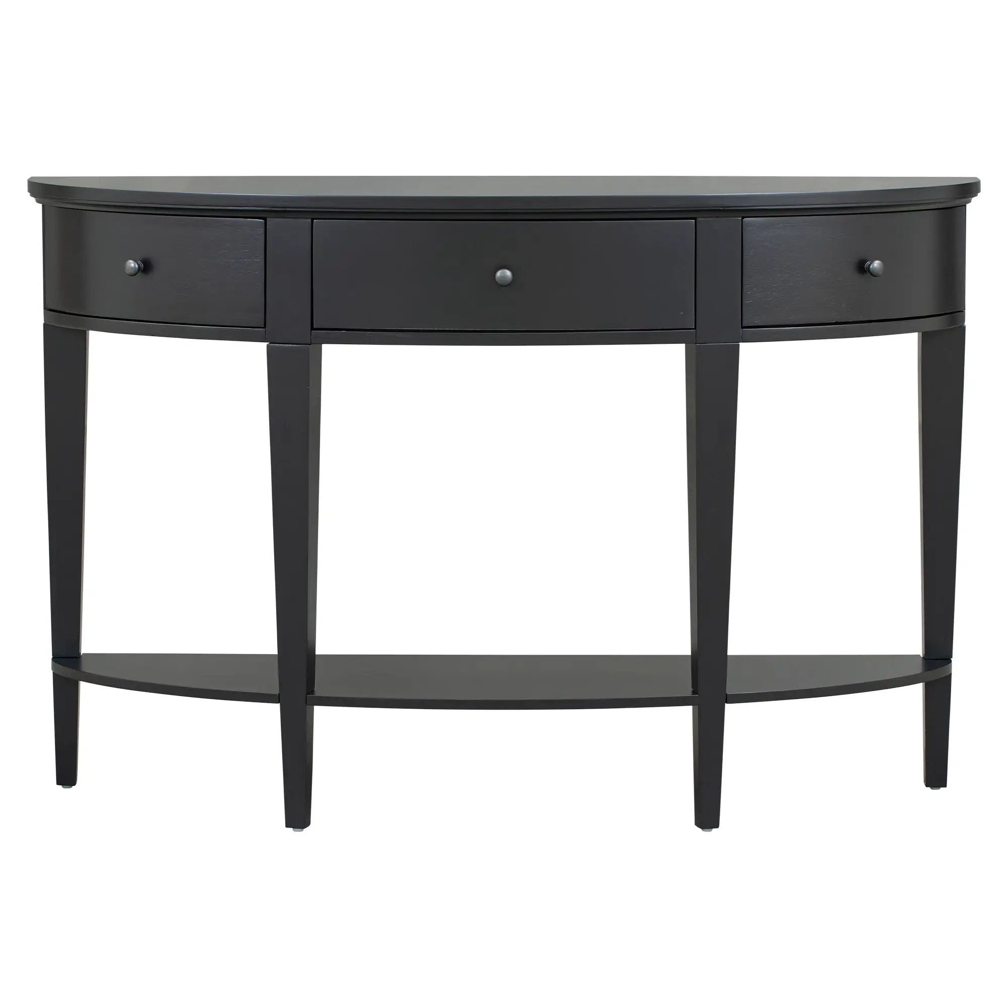 U-Style Modern Curved Console Table with 3 Drawers by HouseOfZazla