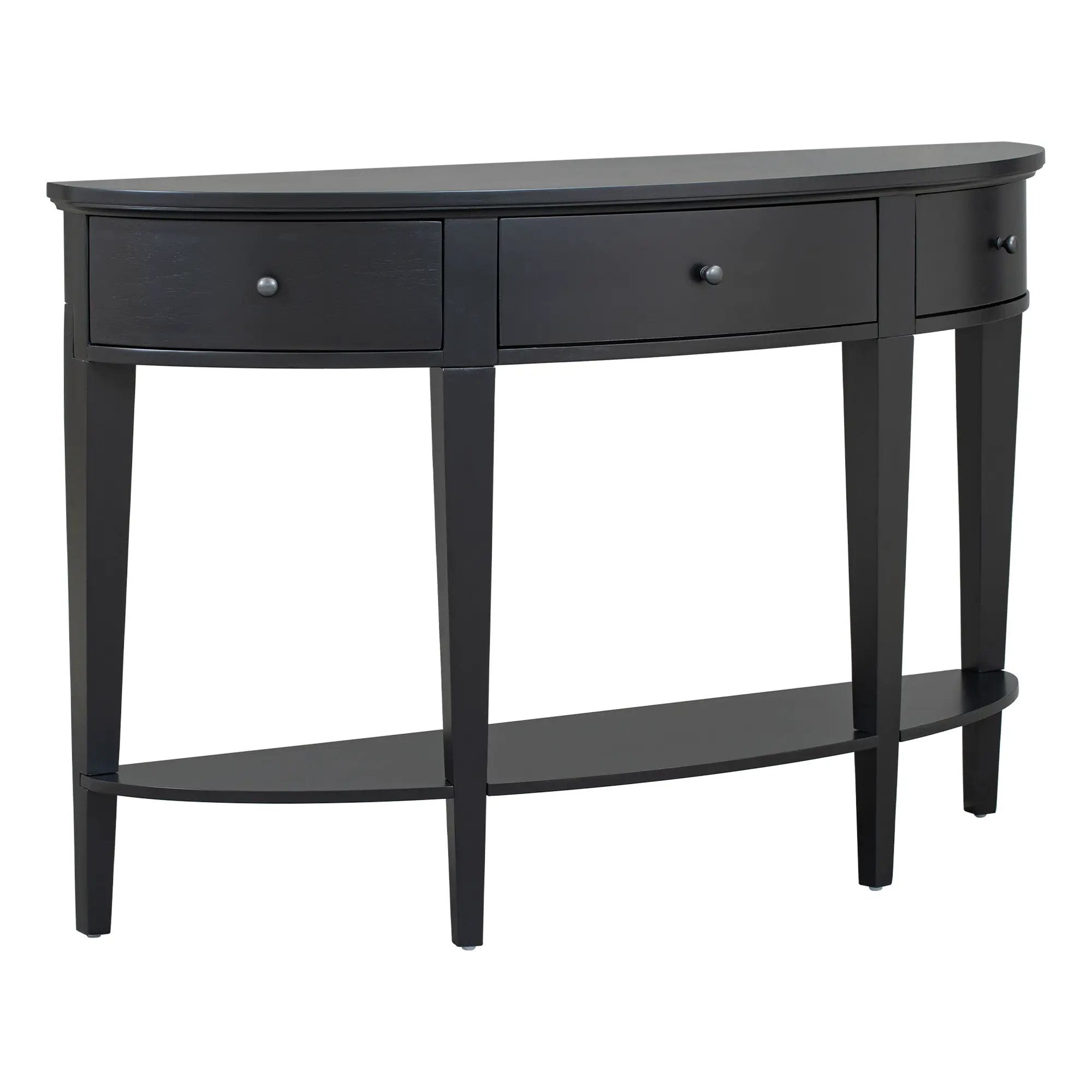 U-Style Modern Curved Console Table with 3 Drawers by HouseOfZazla