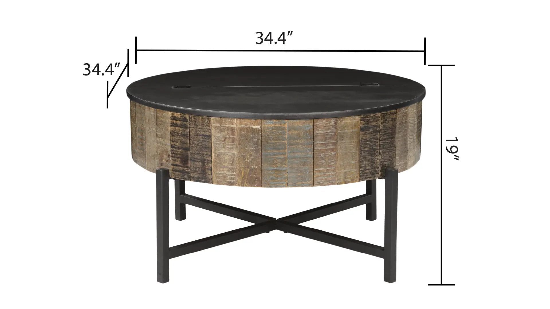 T1216C Coffee Table Rustic Vintage by HouseOfZazla