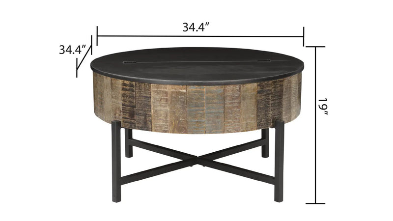 T1216C Coffee Table Rustic Vintage by HouseOfZazla