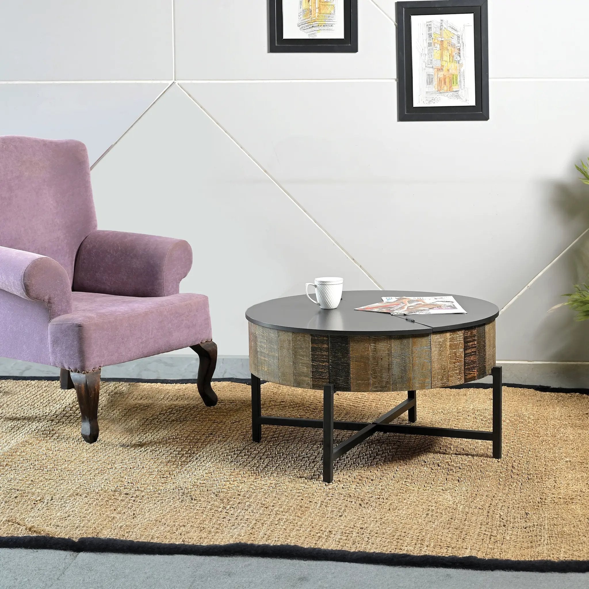 T1216C Coffee Table Rustic Vintage by HouseOfZazla