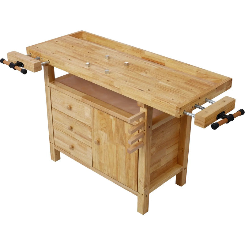 Wood Workbench - Wooden Workbench for Garage Workshop by HouseOfZazla