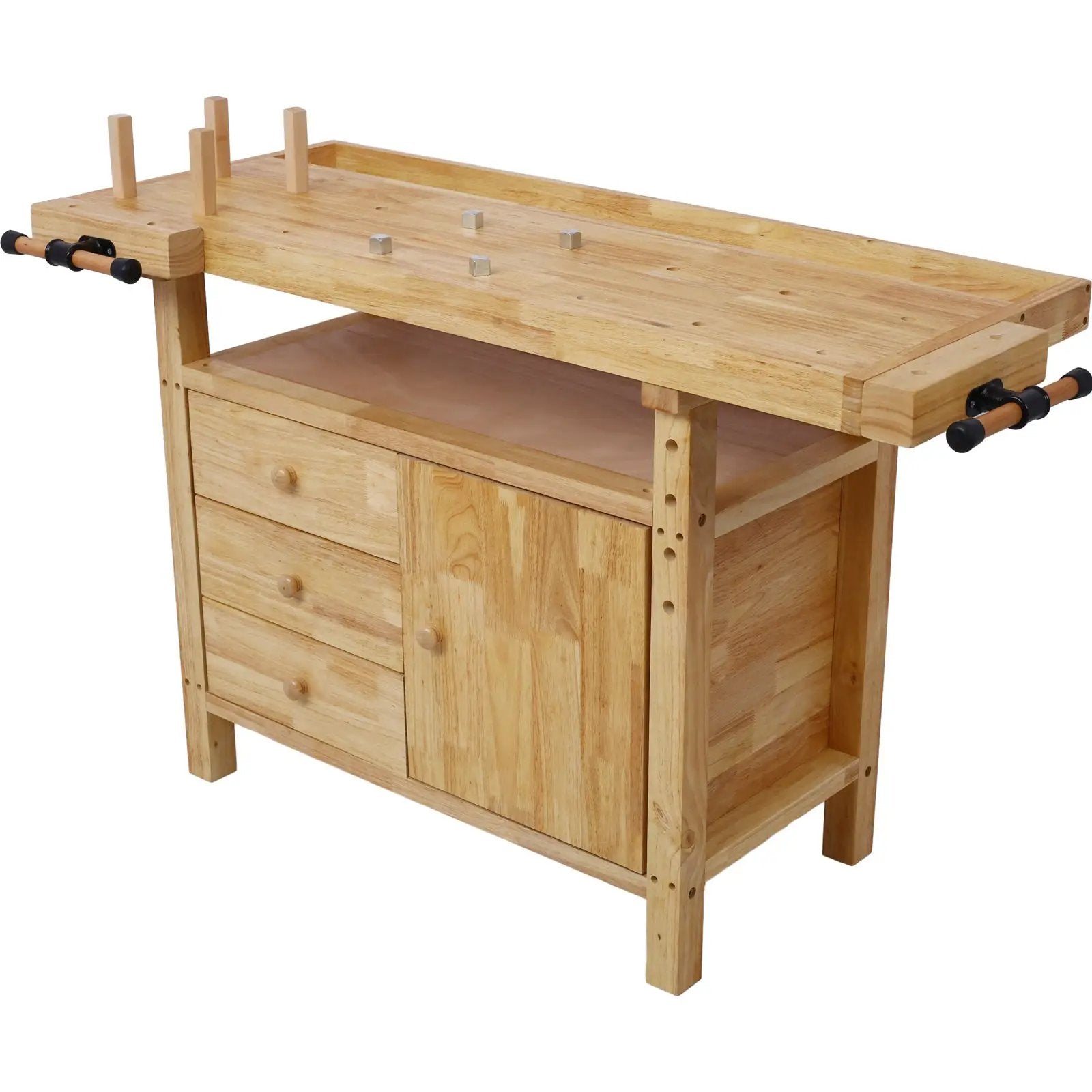 Wood Workbench - Wooden Workbench for Garage Workshop by HouseOfZazla