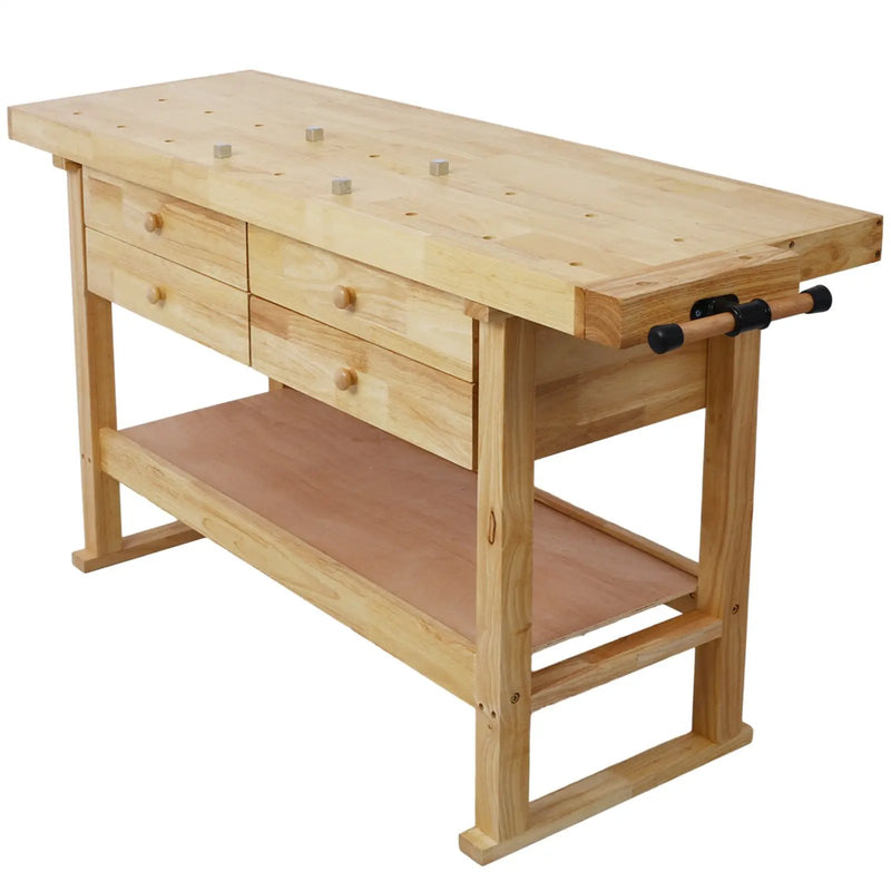 60-Inch Workbench with 4 Drawers and Bar Clamps by HouseOfZazla